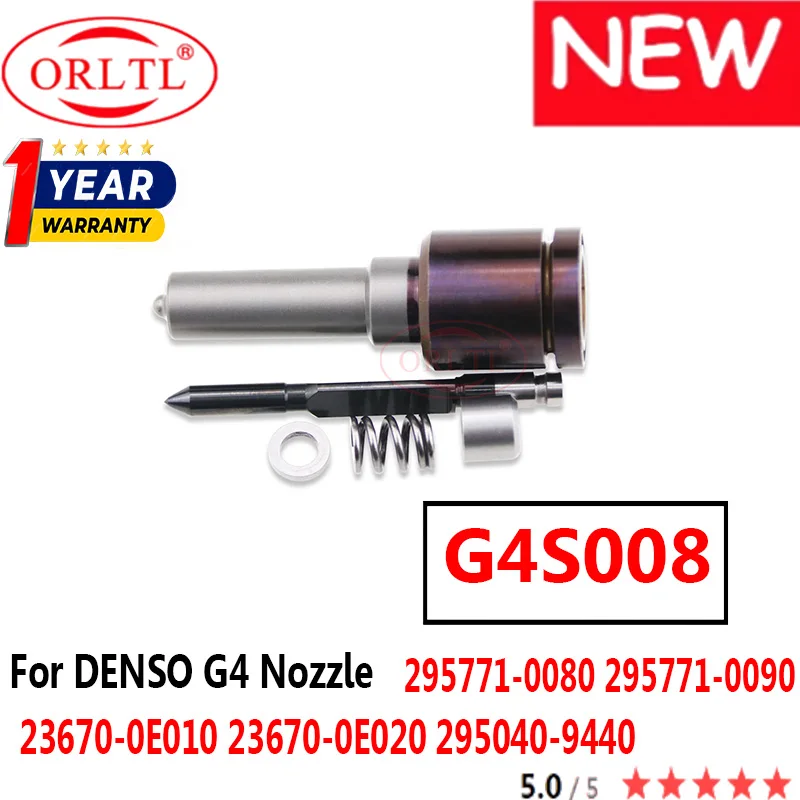 

ORLTL G4 Nozzle G4S009 G4S008 For DENSO Diesel injector 295771-0080 295771-0090 23670-0E010 23670-0E020 295040-9440