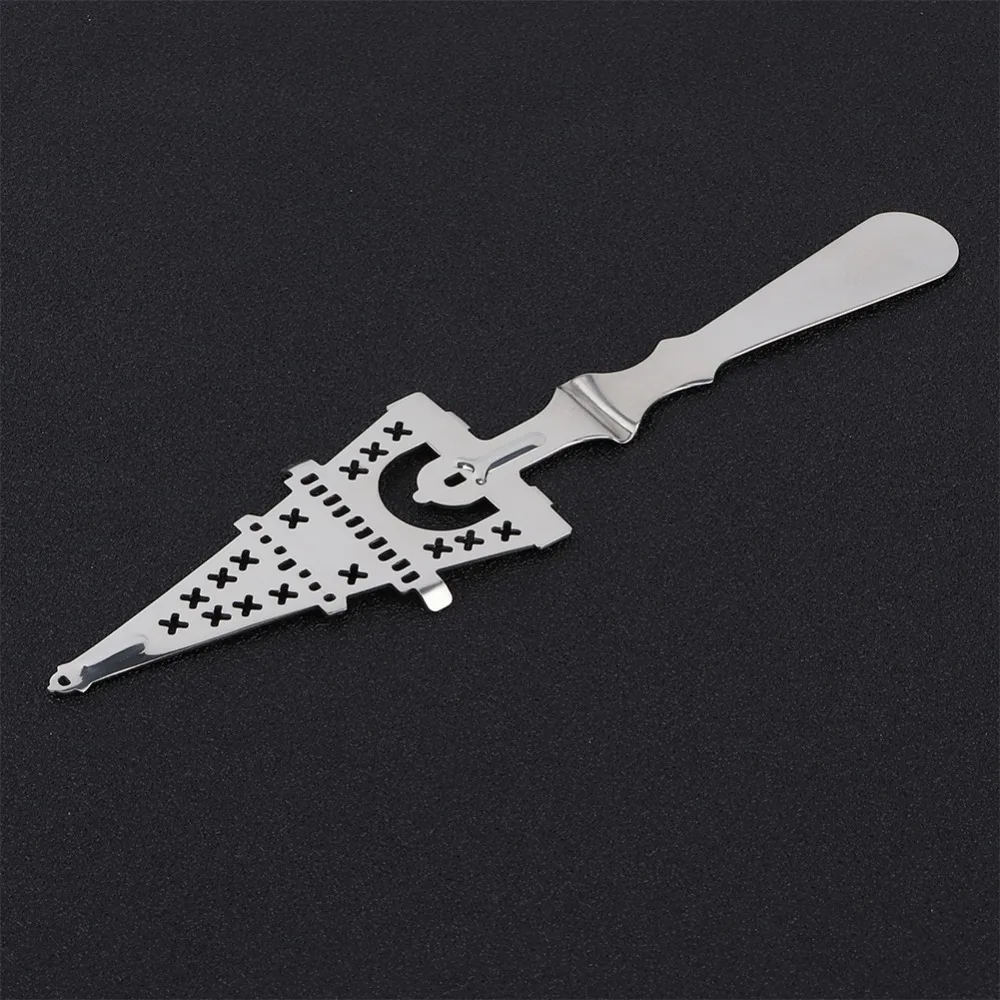Rustless Steel Cube Sugar Strainer Not Easy To Deform Convenient Storage Ice Filter Spoon Irregular Mesh Structure Mesh Skimmer