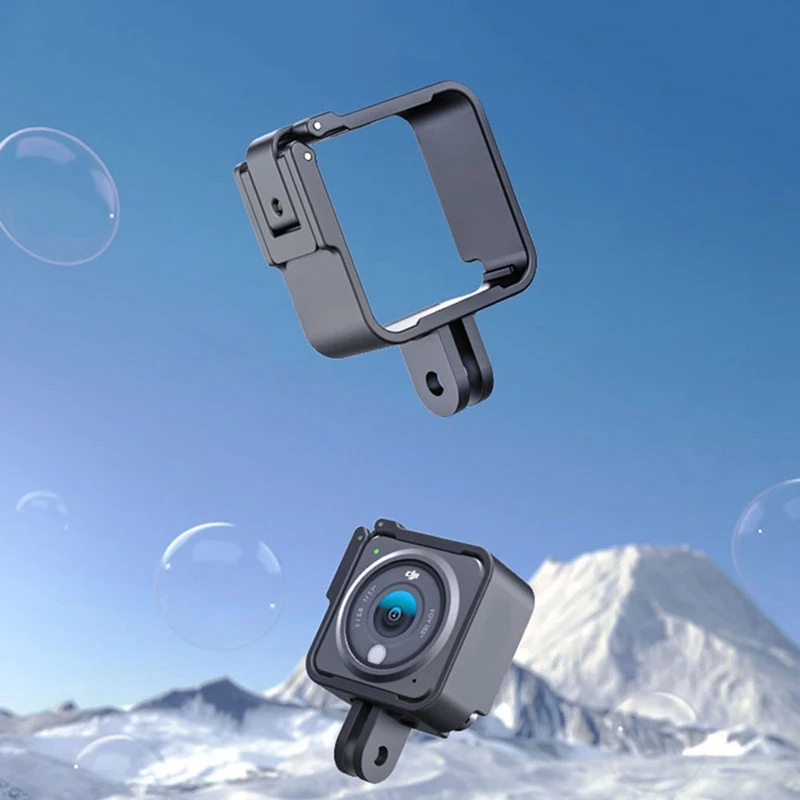 For DJI Action 2 Protective Frame Case Camcorder Housing Case Housing Mount Bracket With Side Cover Hole