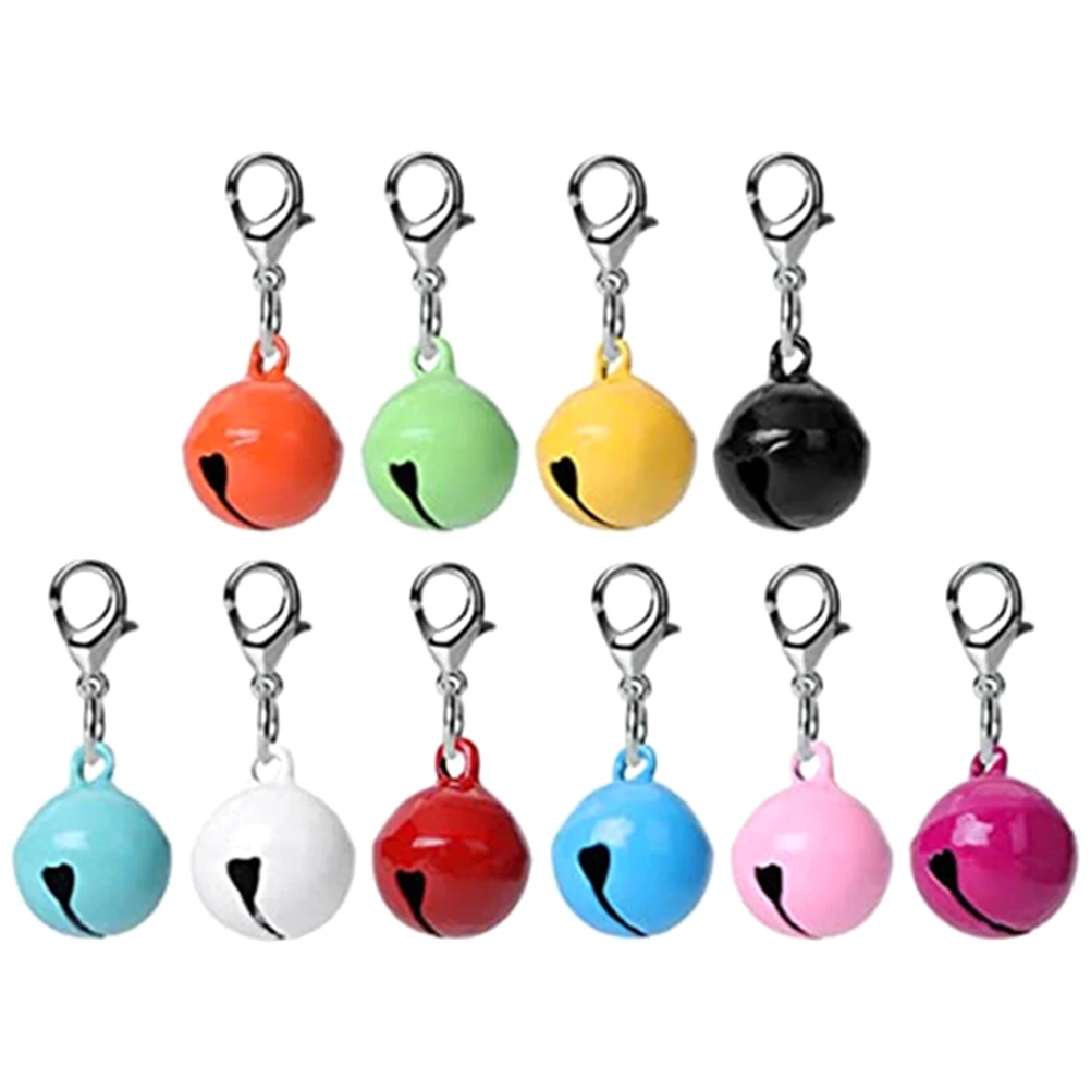 

10 Pcs Pet Collar Accessories Colorful Bells for Cat Dog Small Metal DIY Craft Holiday Decor Pet Supplies Multi Function Cat