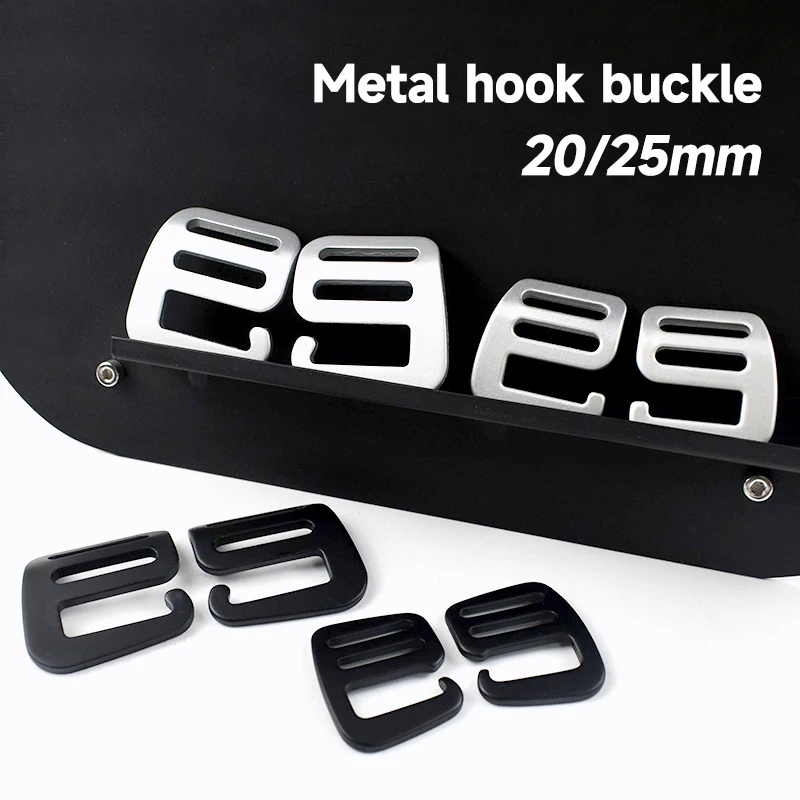 

2/5Pc 20/25mm G Hook Buckle for Bag Strap Carabiner Clips Metal Buckles Belt Tri-Glide Adjust Hooks Webbing Straps Slider Clasp