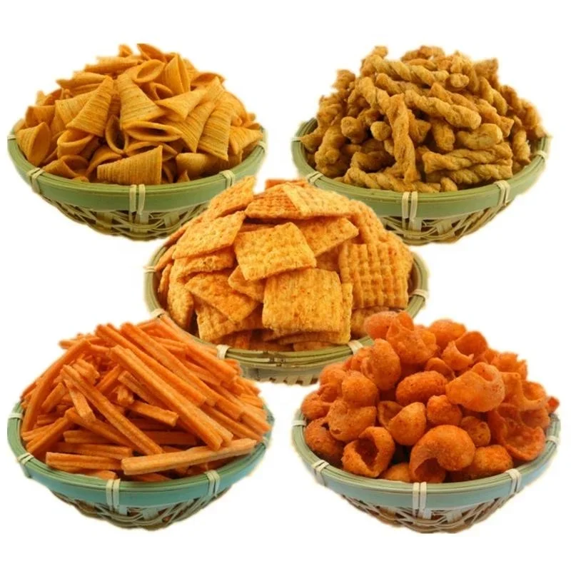 Corn Snare Drum Granules Fried French Fries Snack Food Machine Production Line Snare Drum Making Extruder