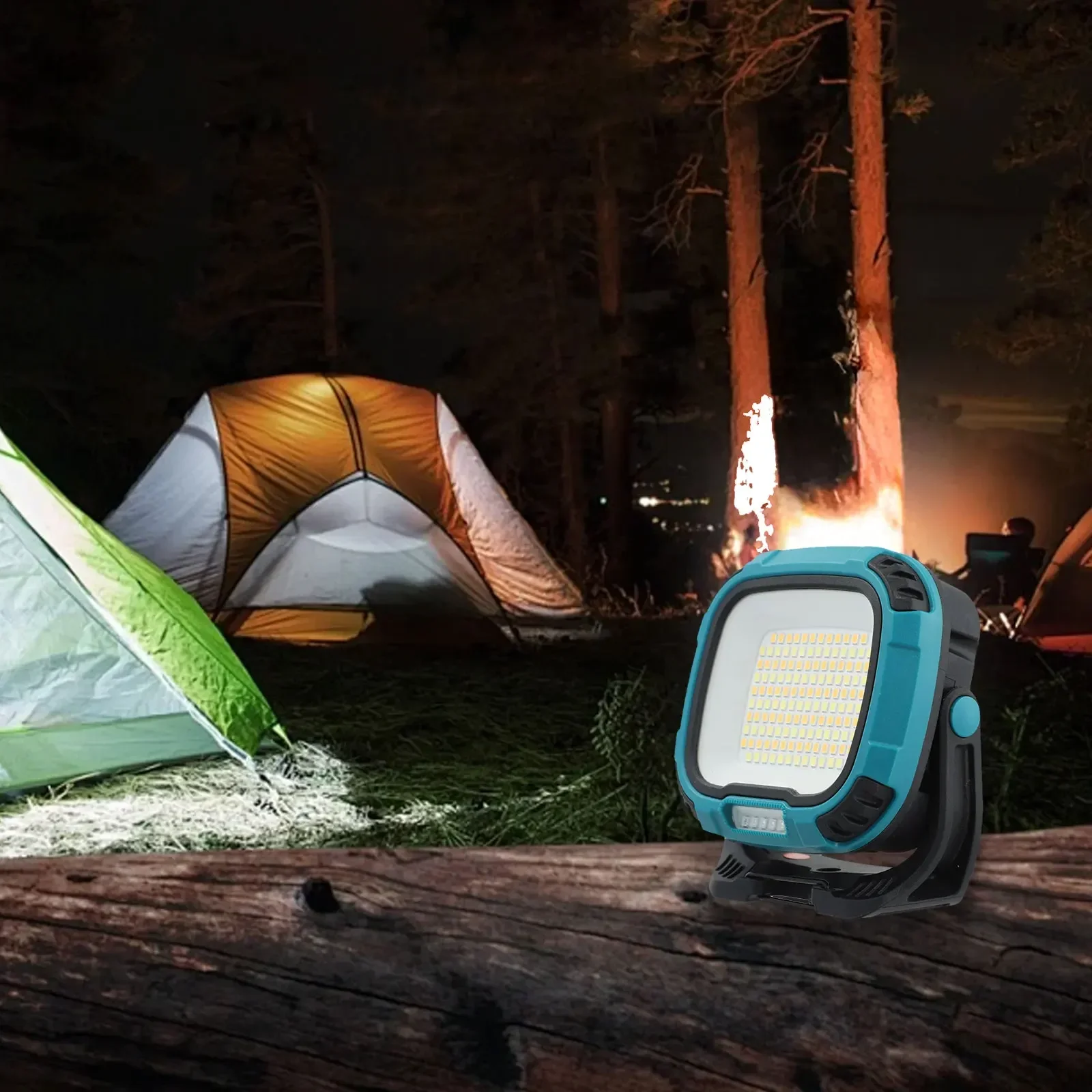 Strong Light COB Flashlight USB Rechargeable Torch Portable Outdoor Power Bank Camping FishingEmergency Work Lamp With Hook