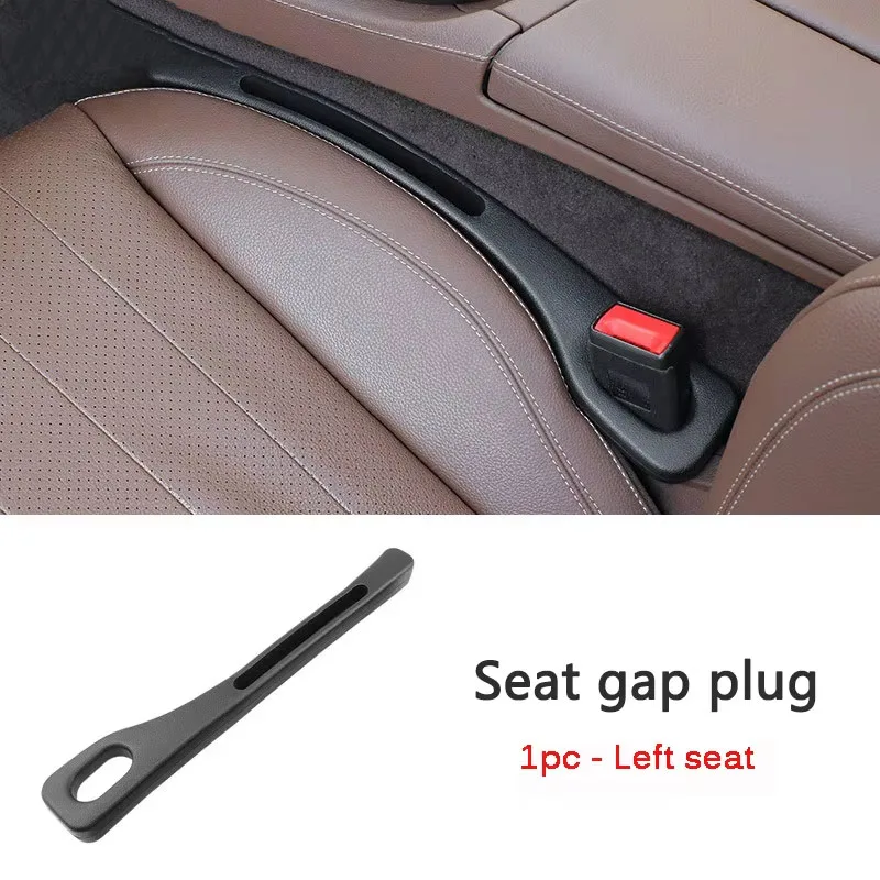 Car Seat Gap Filler Side Seam Plug Strip Crevice Drop Blocker Side Seam Plug Strip Leak-proof Filling Strip with Seatbelt Hole