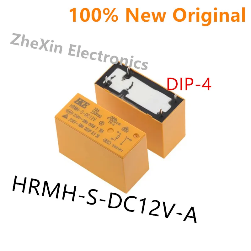10 قطعة/الوحدة HRMH-S-DC5V-A 、HRMH-S-DC12V-A 、HRMH-S-DC24V-A DIP-4 جديد الأصلي التتابع HRMH-S-DC24V ، HRMH-S-DC12V