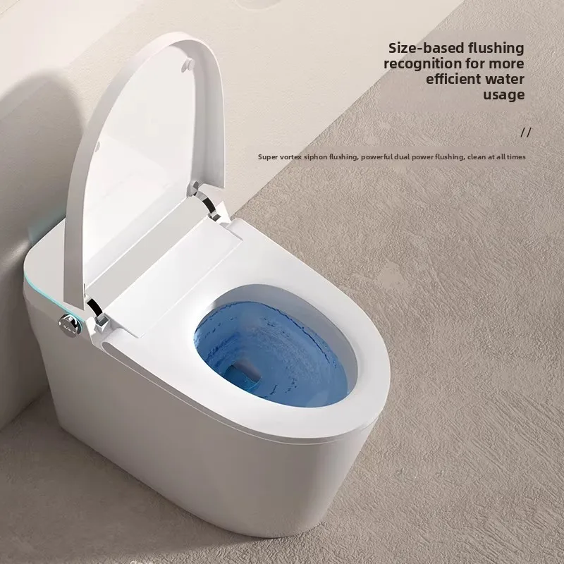 Smart Toilet Light, Intelligence All-in-1 Fully Automatic Siphon-Type Instant-Heat Ceramic, Bathroom Night Light, Motion Sensor