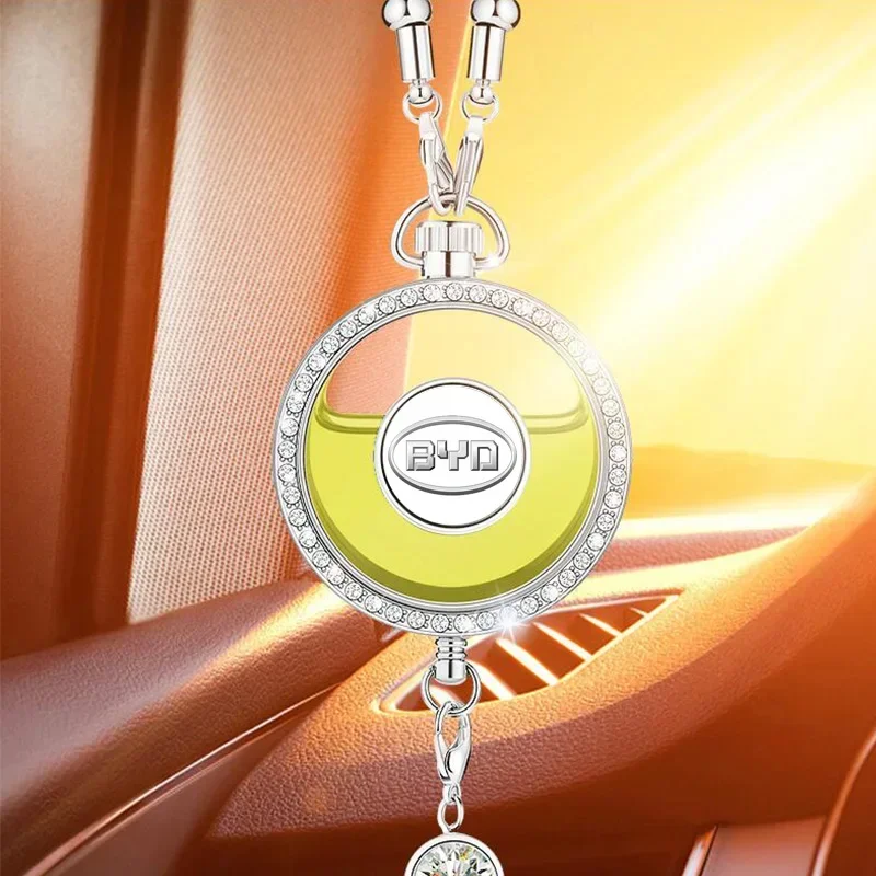 Car Perfume Pendants Air Freshener Metal Lace Pendant Accessories For BYD f0 f3 T3 E5 E6 S6 S7 Tang atto 3 EV G3 G5 M6 F3r 2022