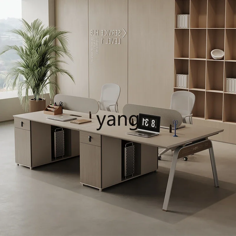 LMM staff desk simple modern office computer card seat screen workstation tables and chairs