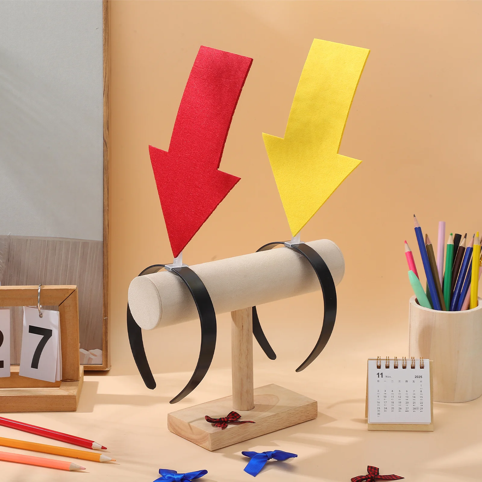 

2 Pcs Novelty Headband for Women Festival Hair Accessory Colorful Party Costume Hair Hoop Bride Birthday Felt Cosplay Headwear