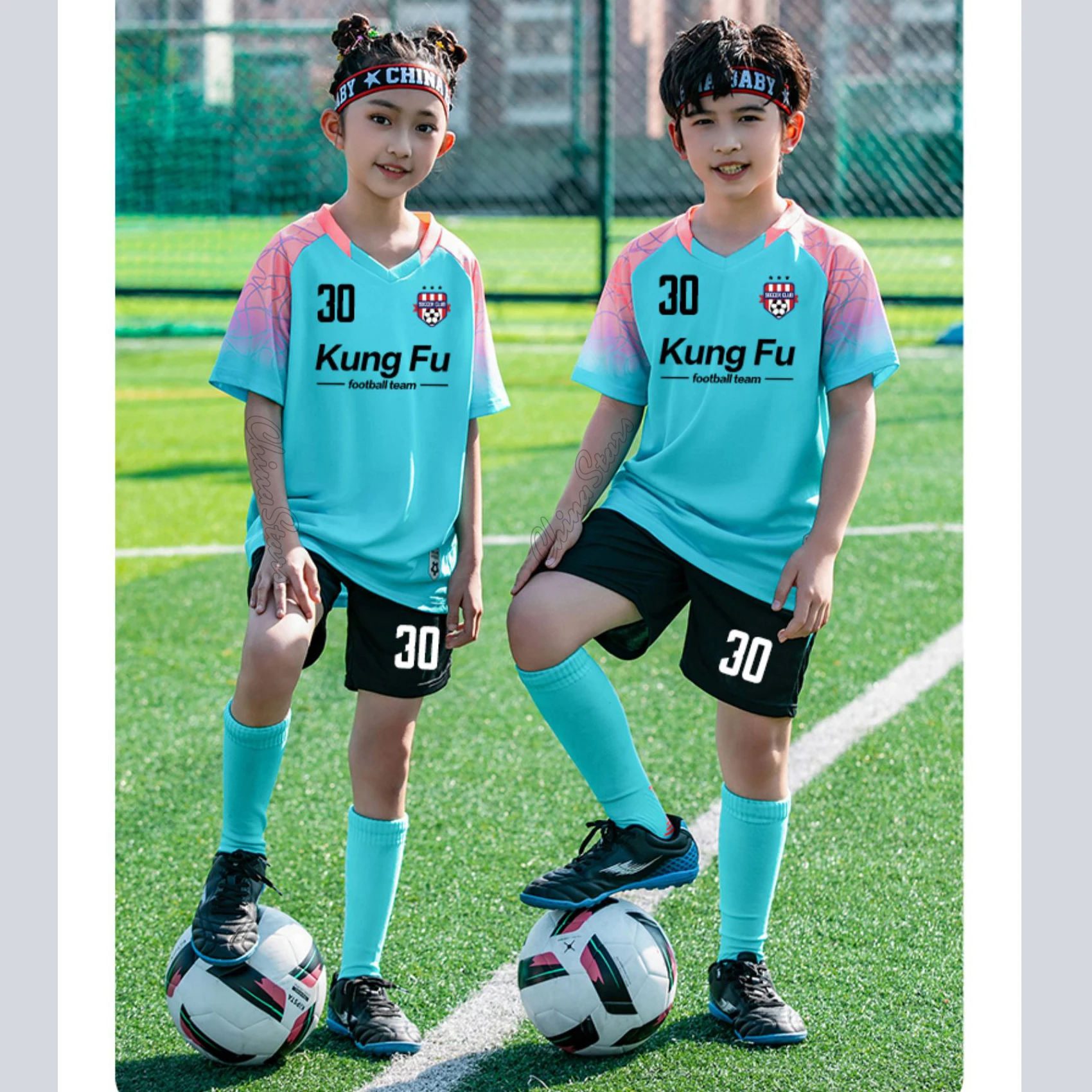 2025 الأطفال قمصان كرة القدم السراويل الفتيان الفتيات ملابس كرة القدم مجموعة قصيرة الأكمام أزياء كرة القدم الاطفال كرة القدم رياضية جيرسي #3