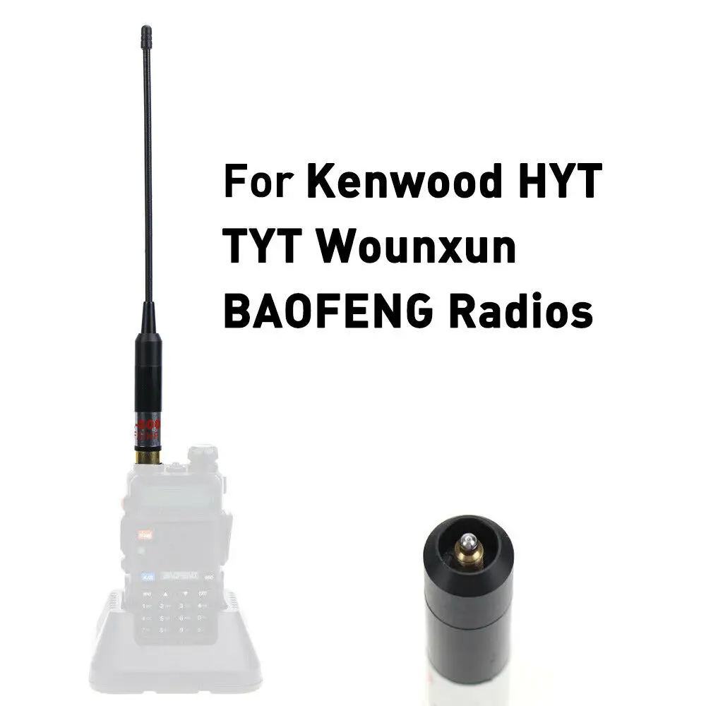 Imagem -06 - Walkie Talkie cs Antena Telescópica Tática Al800 Banda Dupla Vhf Uhf Sma-antena Fêmea Substituir para Baofeng Uv5r Uv-9r Rádio