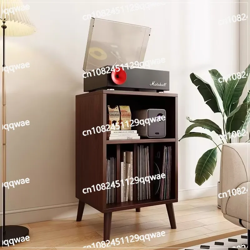 

Storage Cabinet Vintage Magazine Bookcase Floor Record CD Record Shelf Display Audio