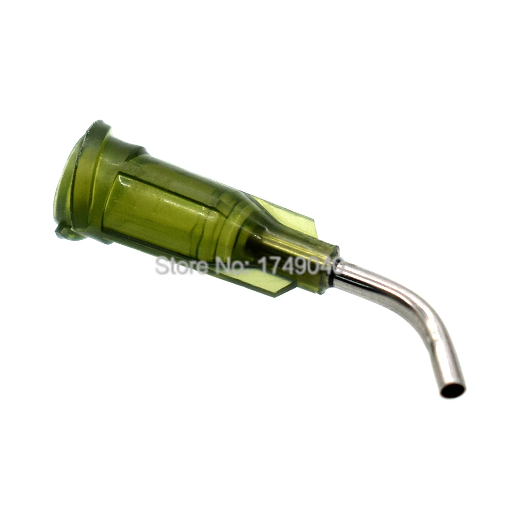 2000 pz 14G Punte degli aghi di erogazione piegata Colla Sigillanti 45 gradi Ago piegato Colla Dispenser adesivo Aghi Punte smussate Set