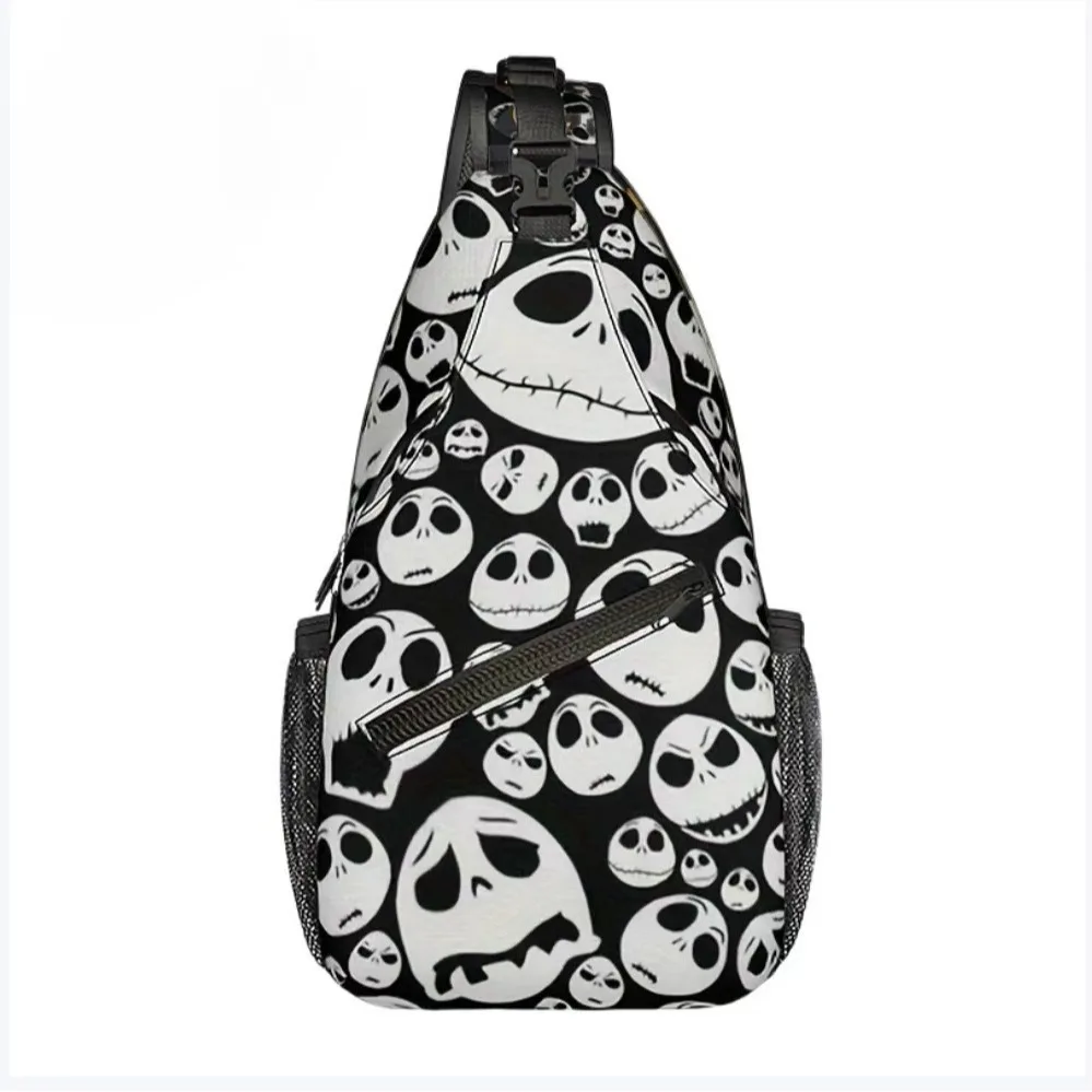 Jack Sally Crossbody Bag Students Cartoon The Nightmare Before Christmas Chest Bags for Men Women