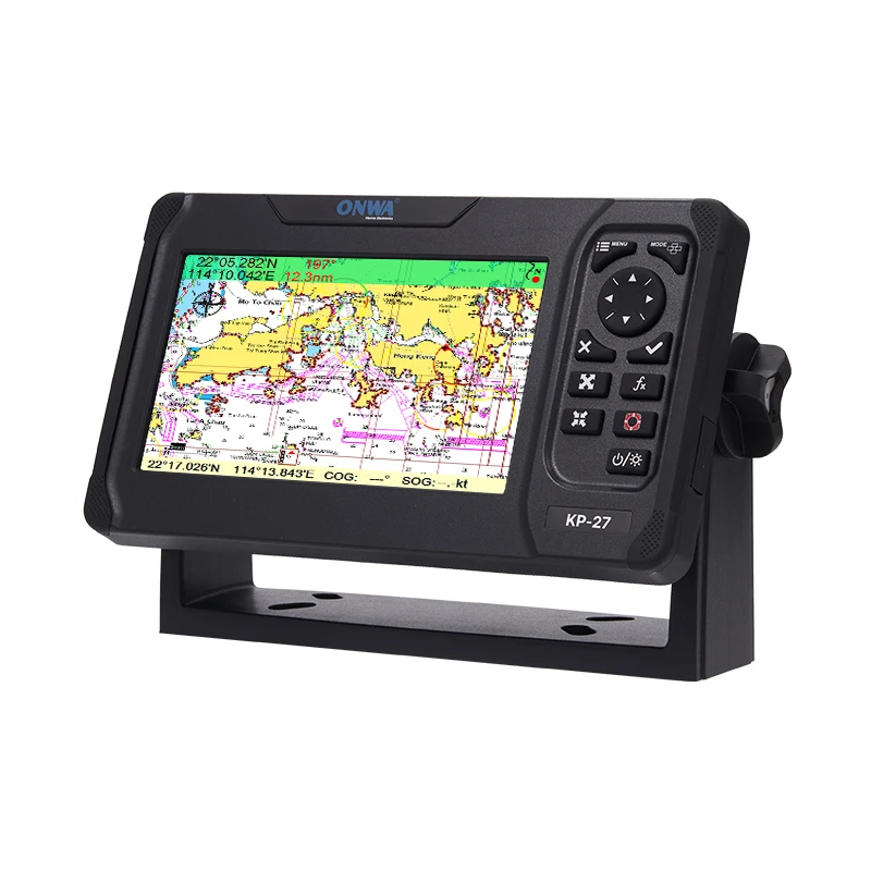 7 Inch Marine GPS Chart Plotter Navigator 12‑24V DC Power Support NMEA2000 Digital Navigation Display For Yacht Boat Vessel