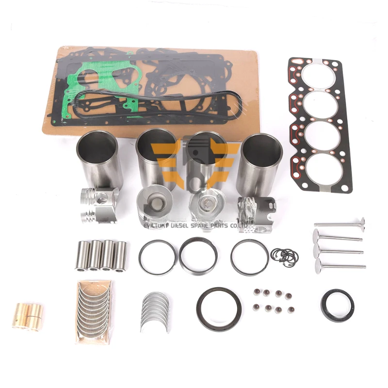 

Laidong Engine Overhaul Rebuild Kit 4L22 4L22B piston ring liner gasket valve kit