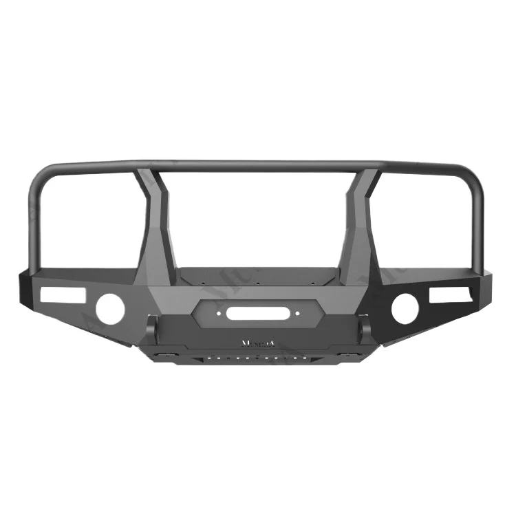 

Wildfront 4x4 Off-road Steel Front Bumper With Lights For Toyota Land Cruiser 71 76 78 79, New Design