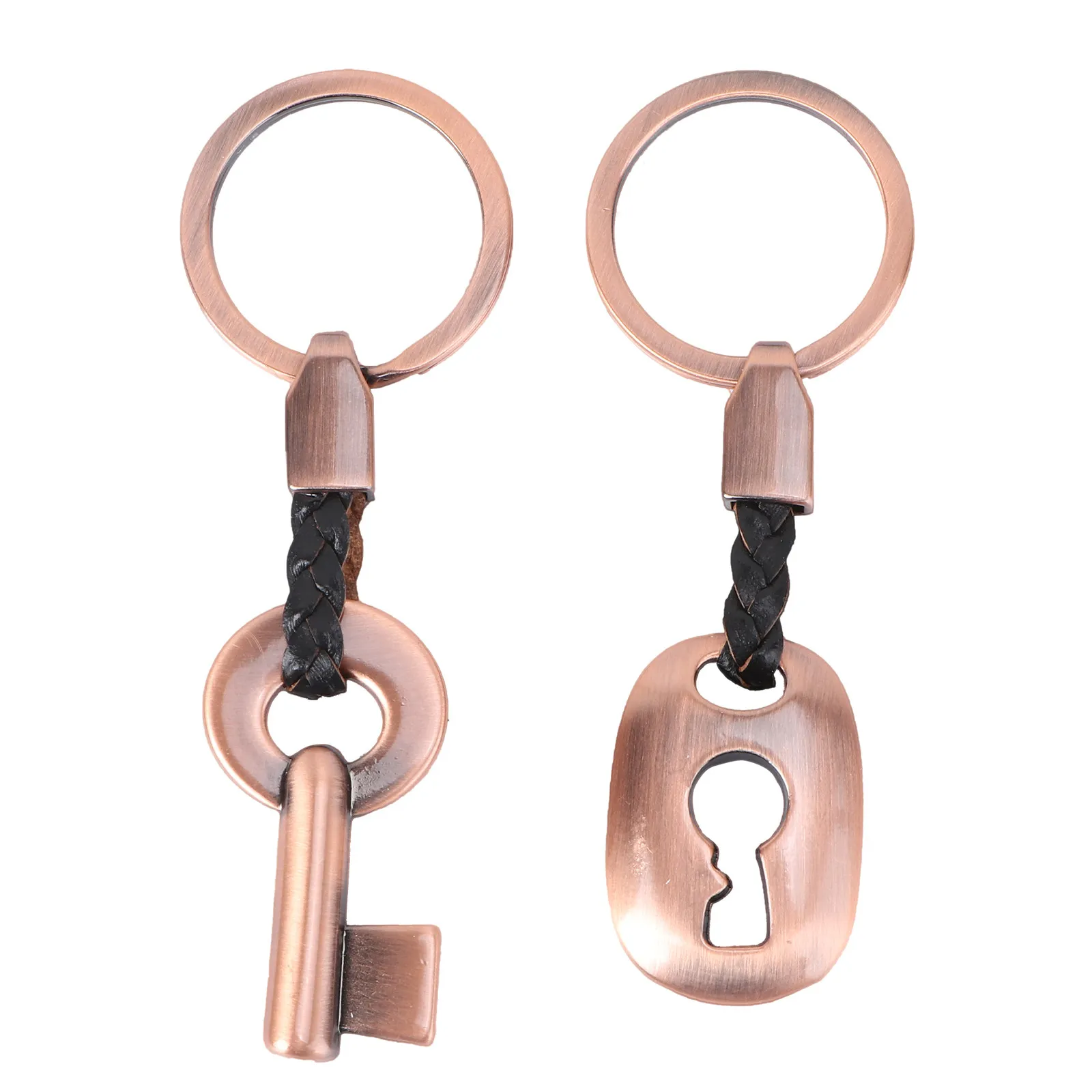 2Pcs Keyring Couple Creative Fashion Personalized Photo Keychain Gift for Wedding Birthday Anniversary Graduation