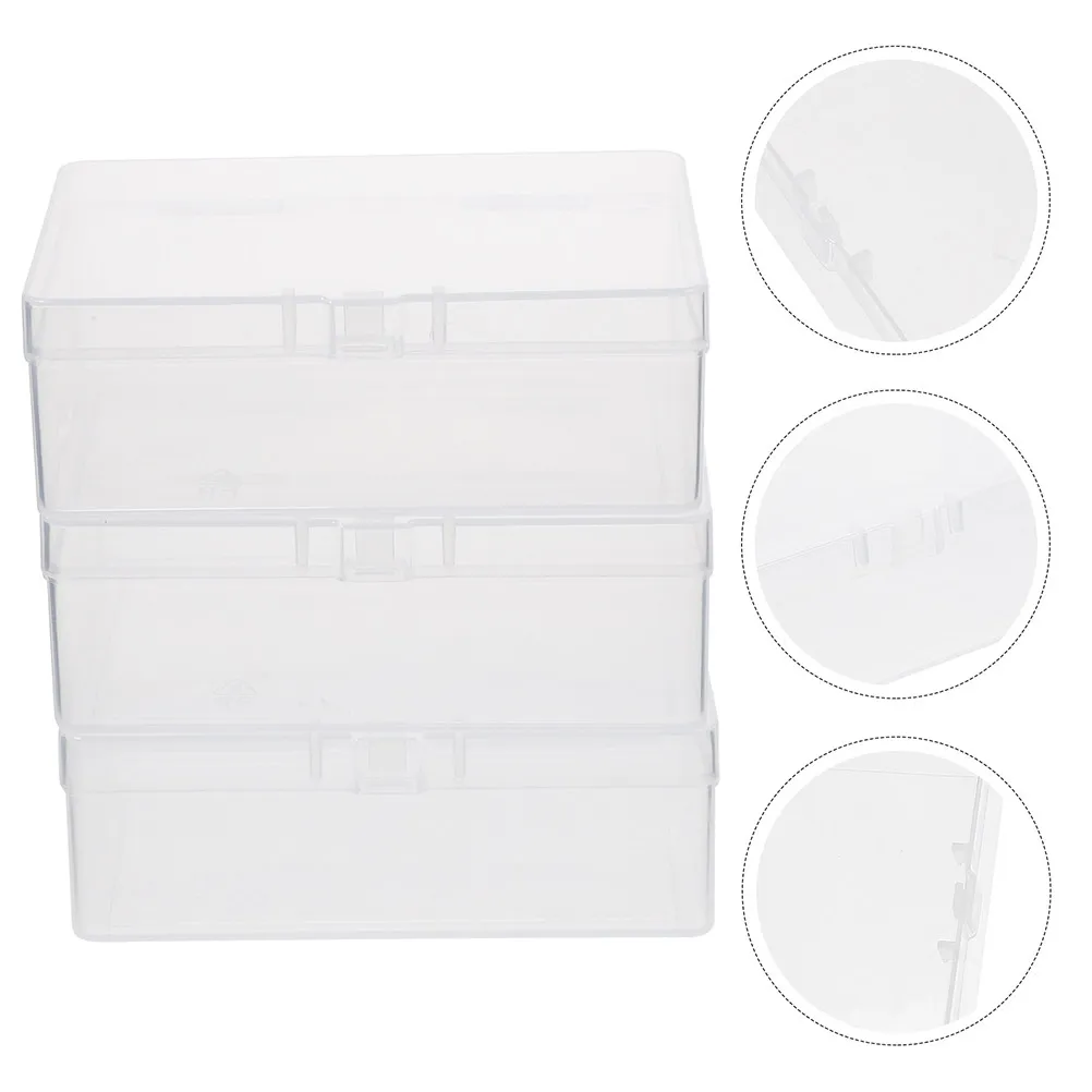 12Pcs Transparent Storage Box Card Holder Organizer Stackable Clear Plastic Card Deck Case for Gaming Business Playing Cards