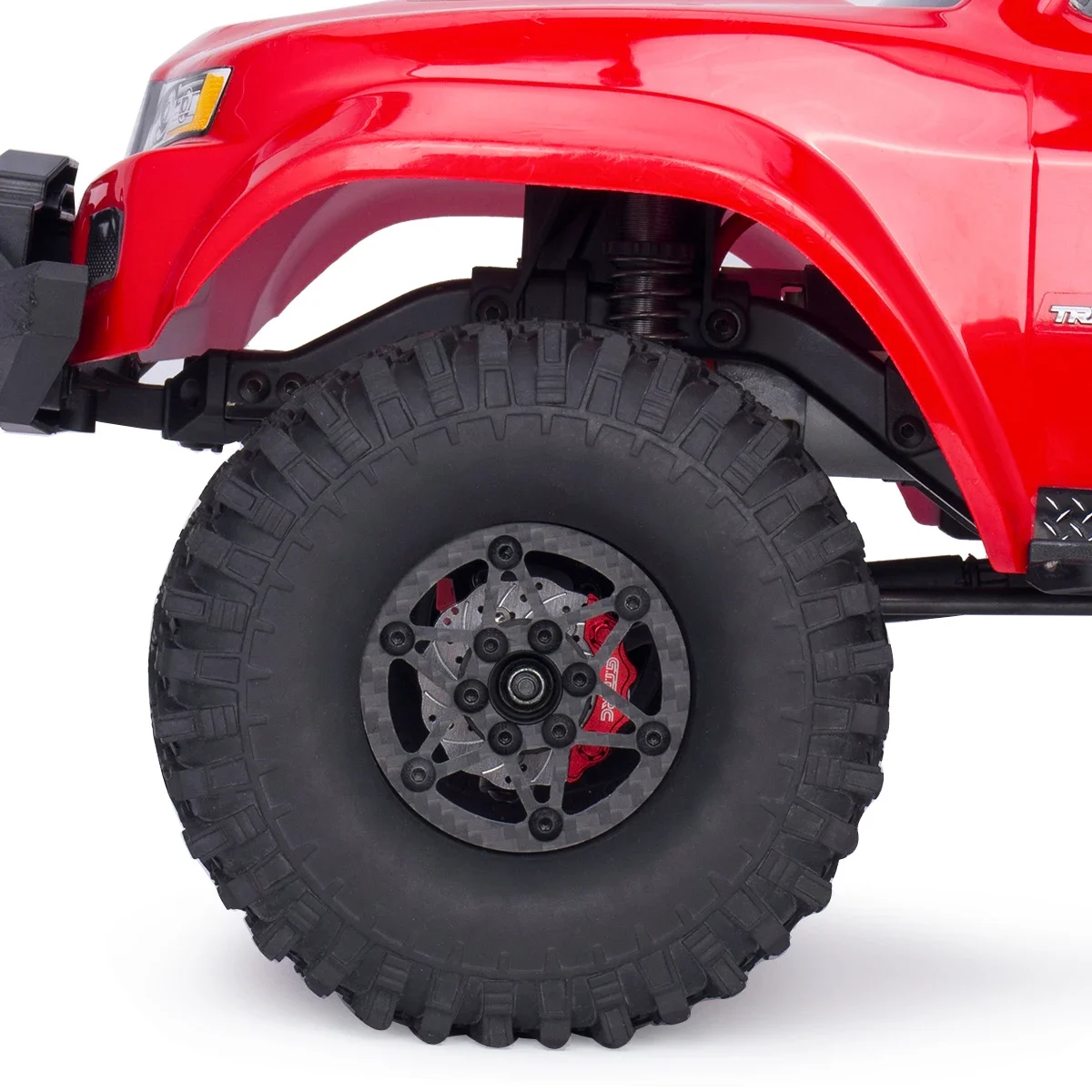 TRX-4 portal achs gehäuse messing gewichte mit aluminium legierung bremsscheibe sattel für 1/10 rc rock crawler trx6 trx4 chassis teile