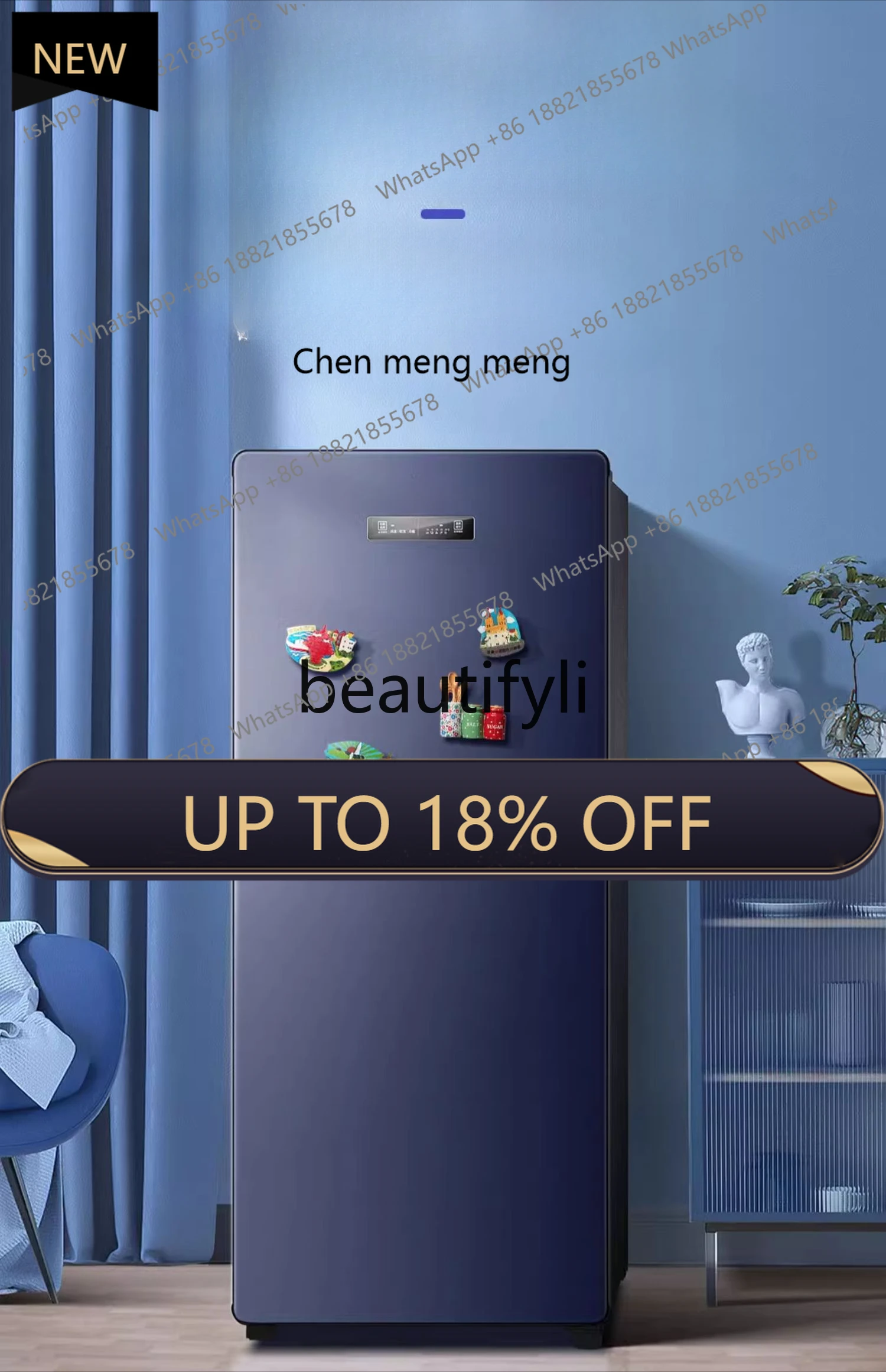 

Z189 136 liters drawer first-class energy efficiency vertical air-cooled frost-free freezer small refrigerator