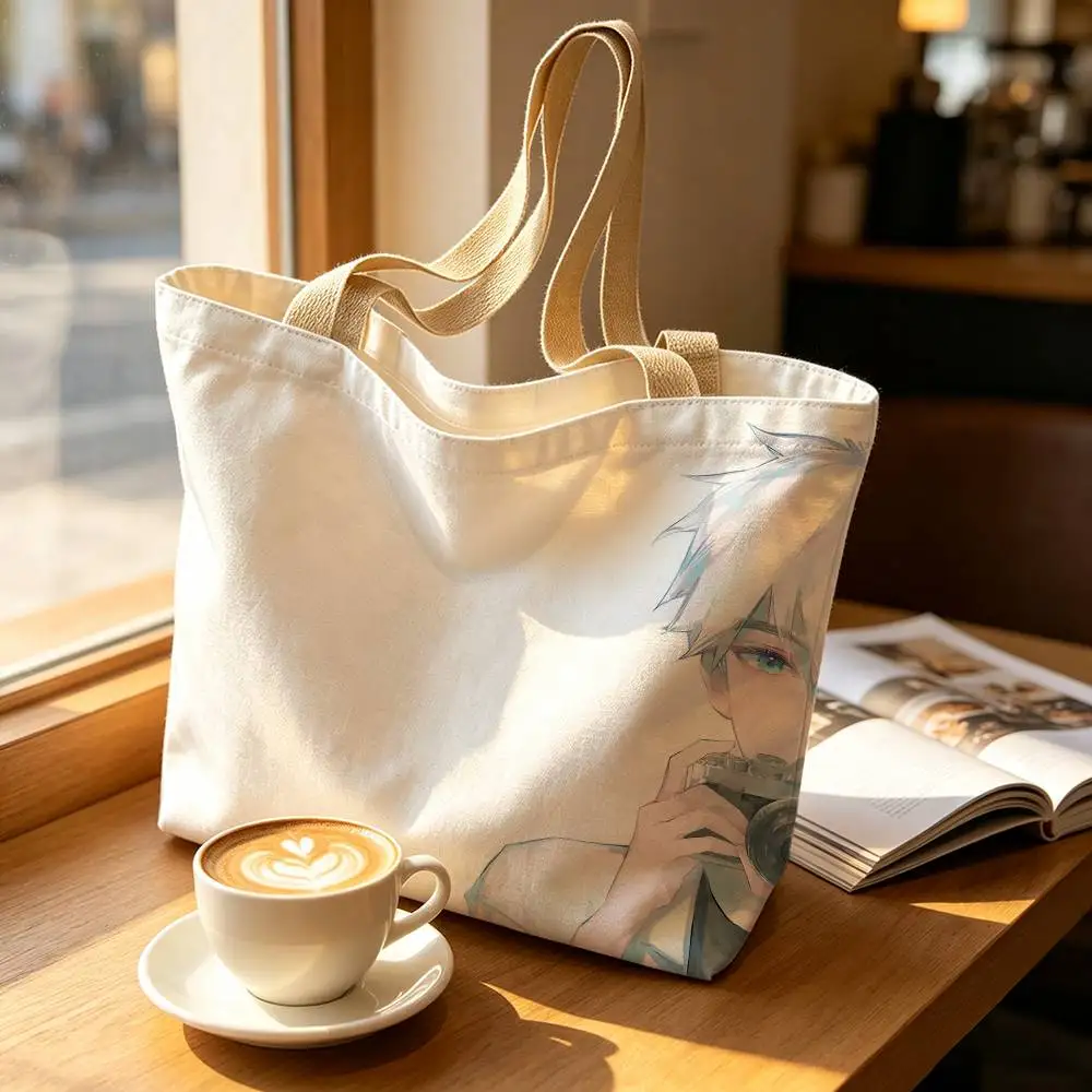 Second Half Cheng Xioshi and luguang Print Bag Eco Shopper Cotton Jute Bag Reusable Bag Foldable Reusable Sac Tissu