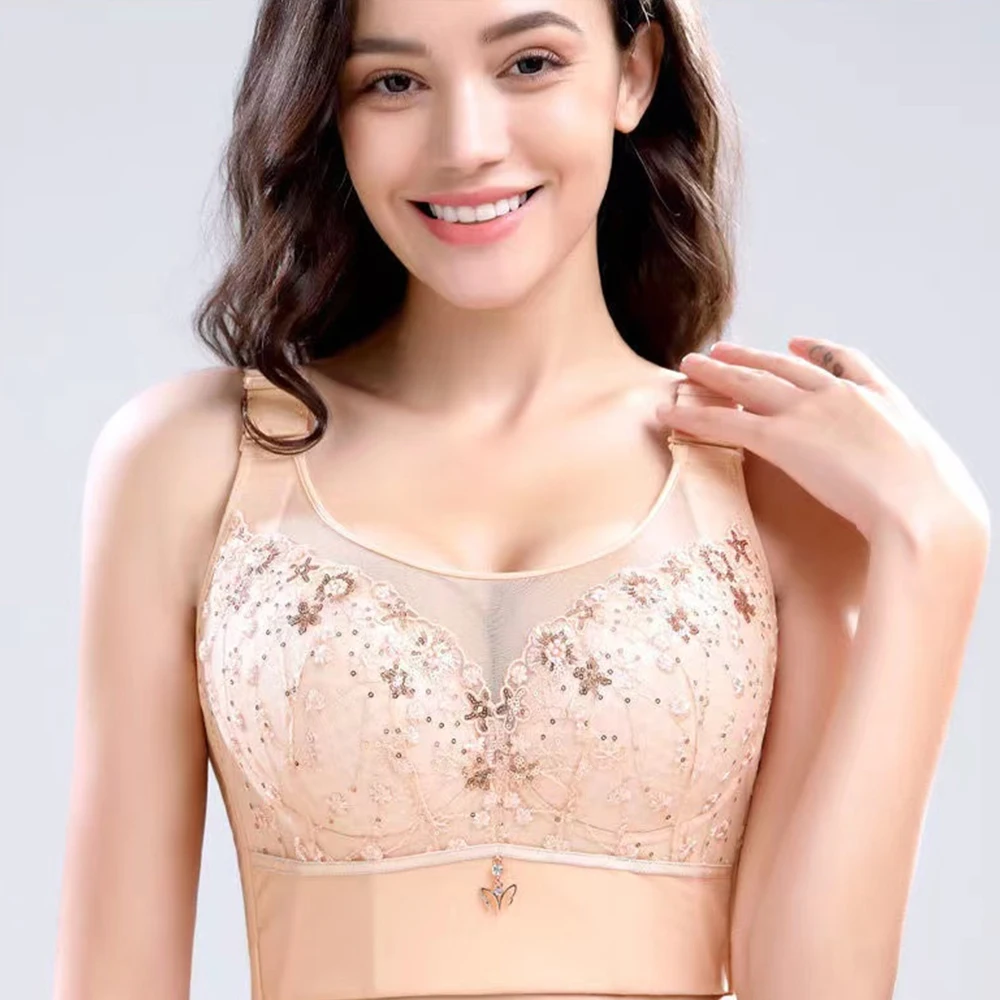 Women Deep Cup Bra Plus Size Bras Hide Back Fat Underwear Shaper Incorporated Full Back Coverage  Push Up Bustiers