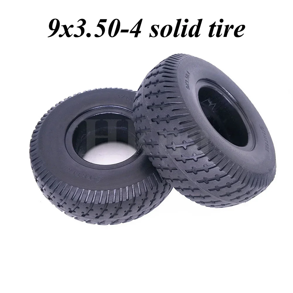 9x3.50-4 Solid Tire for Electric Scooter Parts Engineering Motorcycle 3.50-4 Explosion Proof Stab Proof Tyre