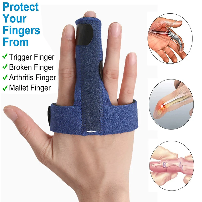 Pexmen Trigger Finger Splint per mano destra e sinistra Mallet Finger Brace per indice medio anello Pinky rilascio dolori di artrite