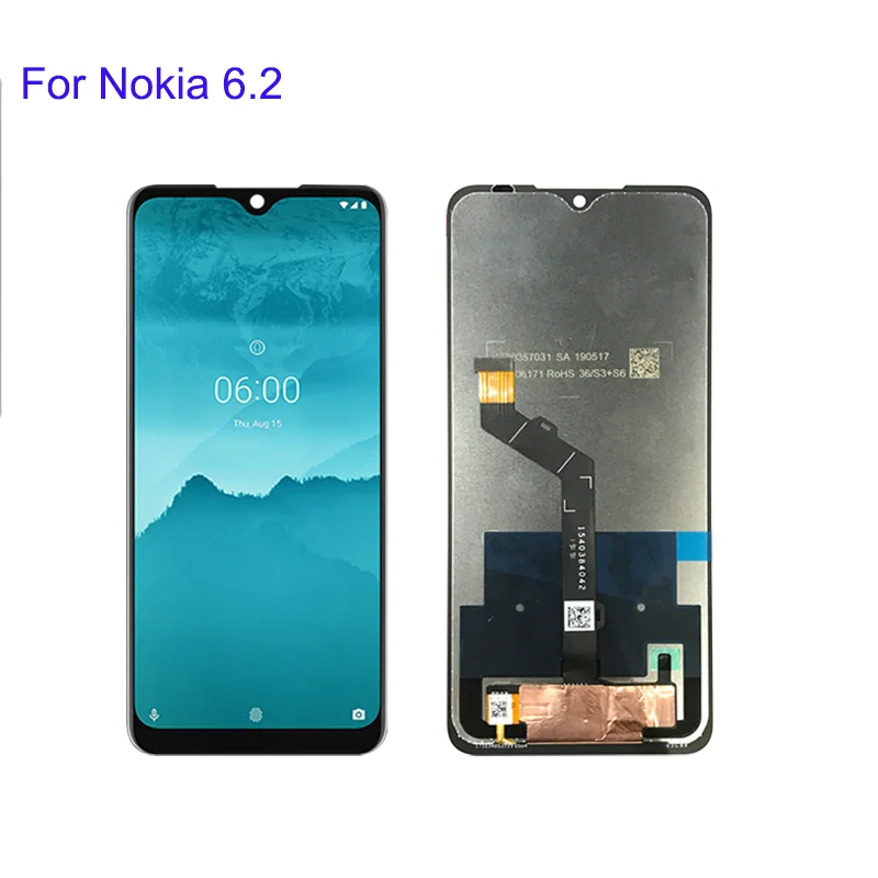 LCD Display Touch Screen Digittizer Full Assembly With Frame Replacement Parts For Nokia 6.2 LCD TA-1198 1200 1201 1187