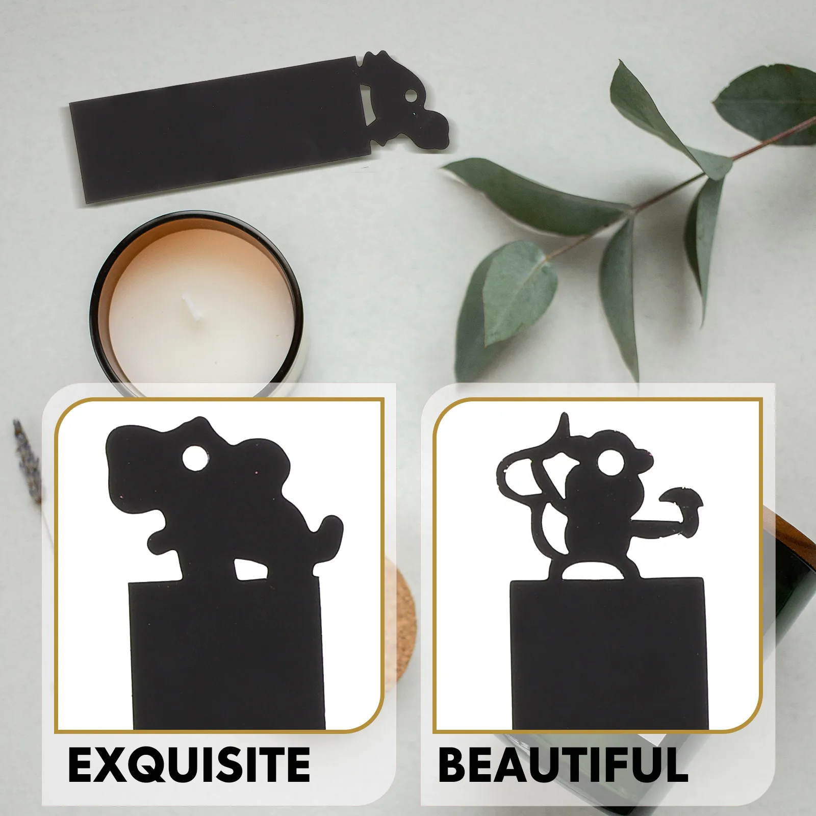 

Animal Bookmark Cute Manual Fun Bookmarks Paper for Kids White Cardboard Kit Craft Child