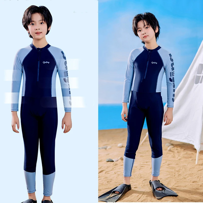 Kids Dive Skins Suit Full Body Scuba Long Sleeve Swimsuits for Child Girls Boys Toddler and Youth Water Sports Workout for Swim