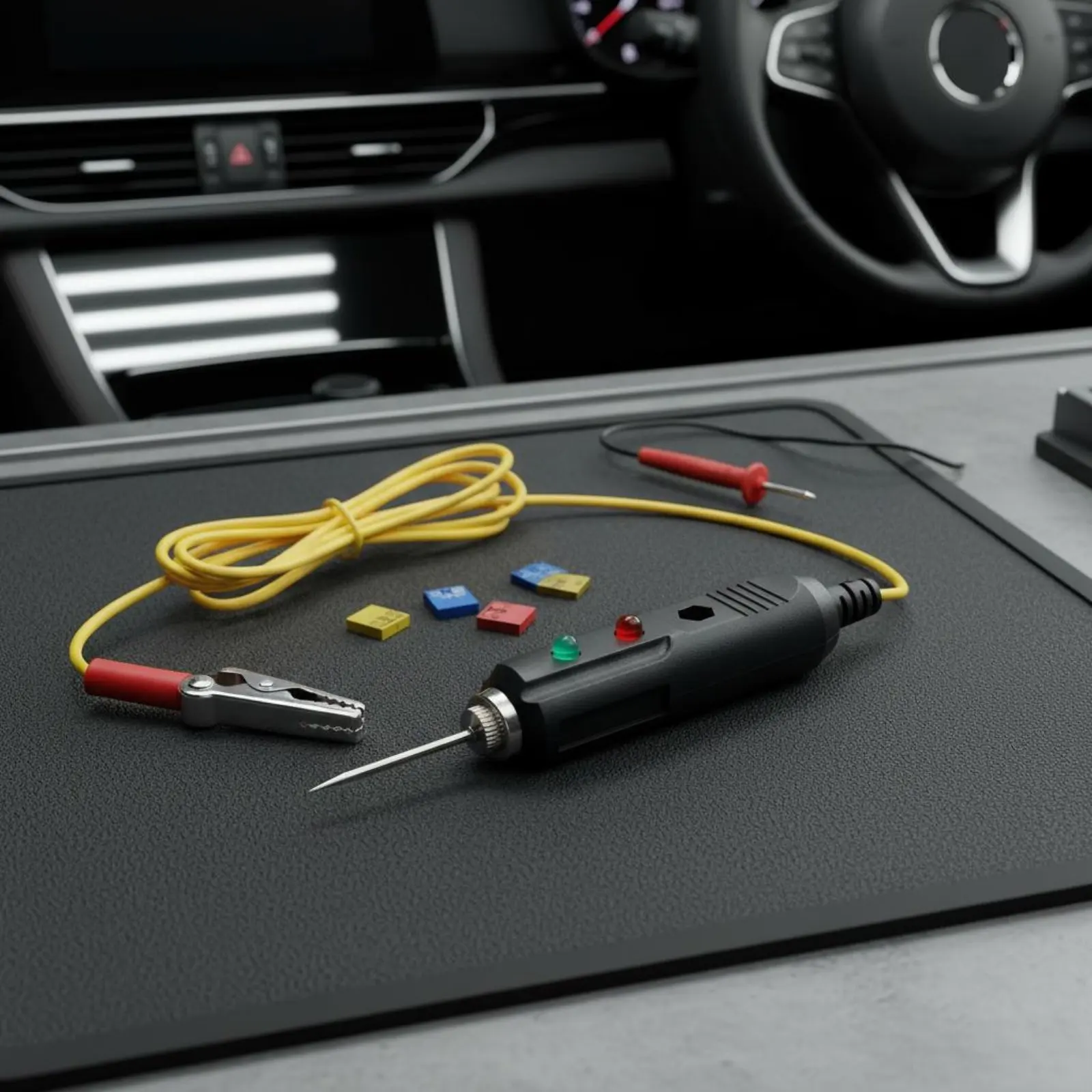 Automotive Test Light Sound Alarm Car Circuit Tester DC Voltage Tester 84 Cm Cable Car Circuit Tester for Auto Electricians
