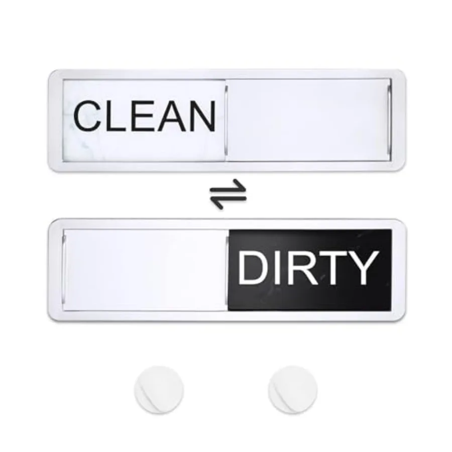 

Dishwasher Magnet Cleaning Dirt Mark highGrade Stainless Steel Silver scratchresistant Easy to Read and Slide Strong Magnet Cle