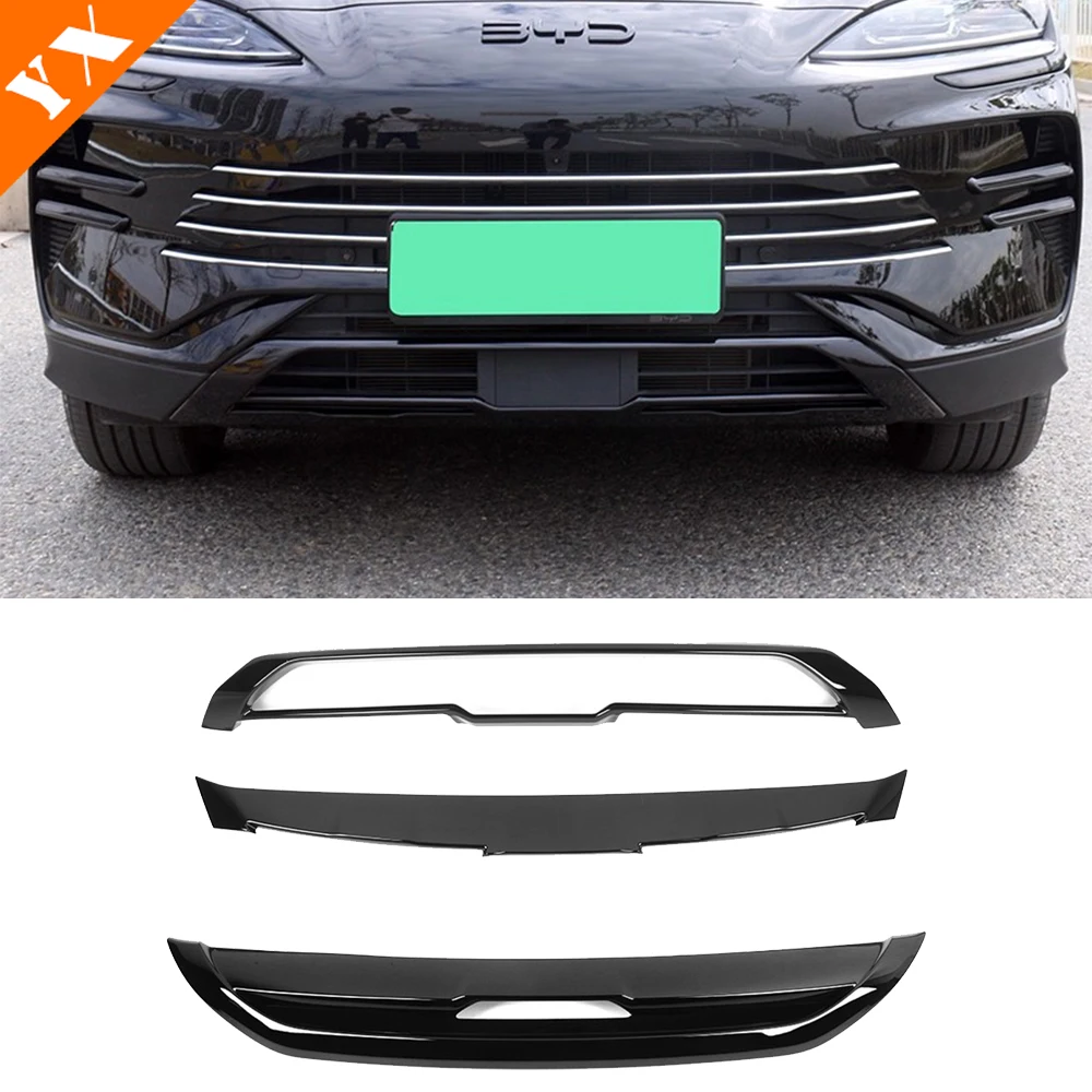 Für BYD Seal U DM-I Sealion 6 2023-2026 Auto Hinten Stoßstange Diffusor Flagge Spoiler Splitter Außen Zubehör trim Dekoration