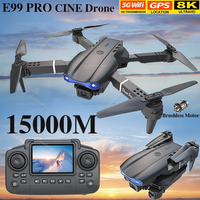 E99Pro Drone 8k HD Professional drone Dual Camera WIFI fpv Aircraft Quadcopte Obstacle Avoidance Aerial Photography Drone Toys
