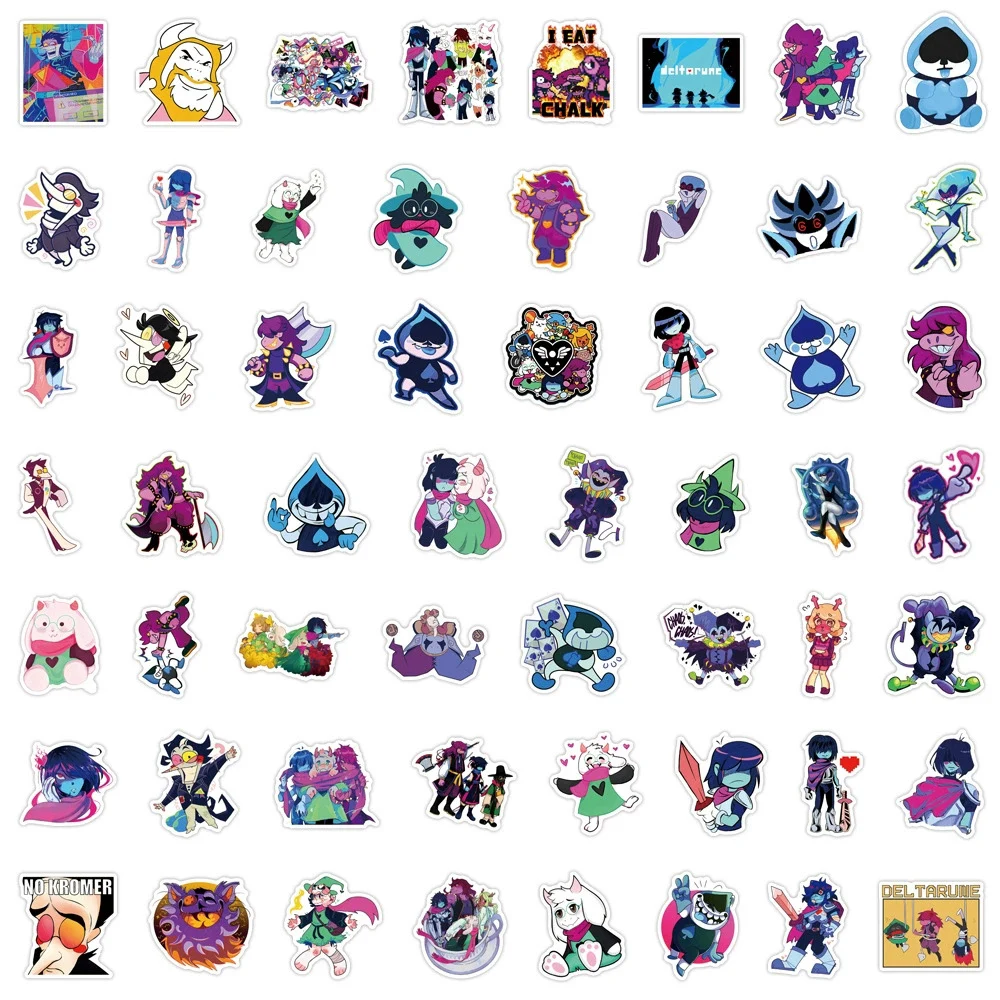 10/30/50/110 Stück Lustige Anime-Spiel Deltarune Aufkleber Niedliche Dekorations-Sticker DIY Koffer Gitarre Notizbuch Cartoon-Aufkleber als Geschenk – Detail 5