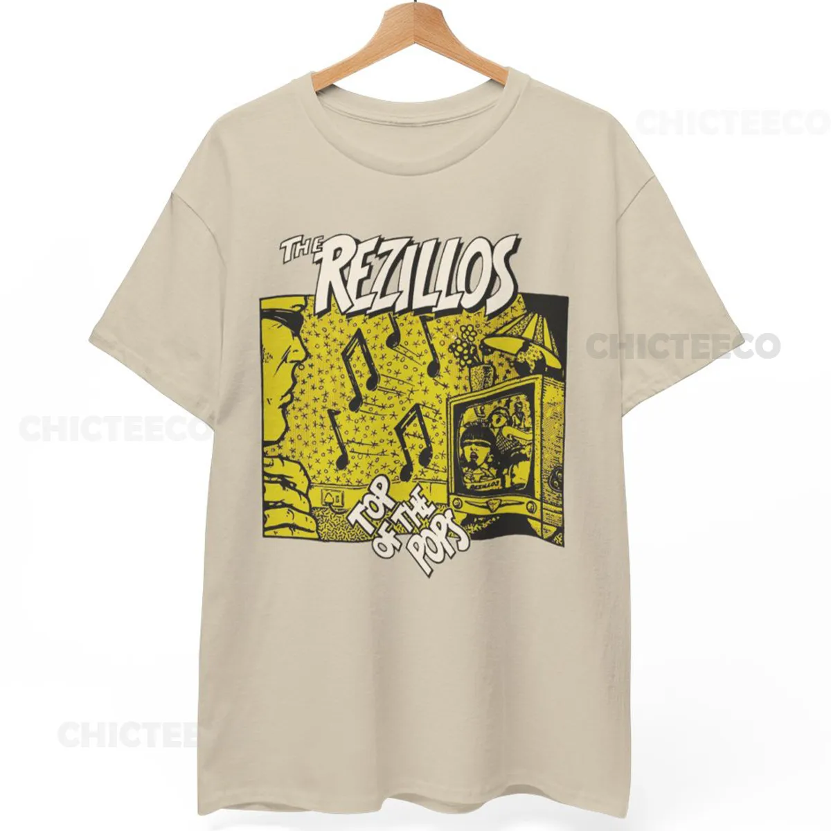 

The Rezillos T-Shirt Top Of The Pops New Wave Punk Rock Unisex Tee