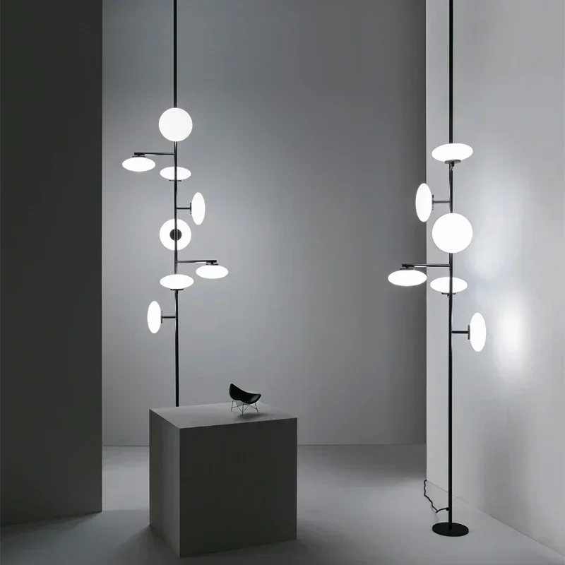 Italian Floor Lamp , Floor To Ceiling Lamp , Designer Standing Floor Light For Living Room , Corner Standing Lamp