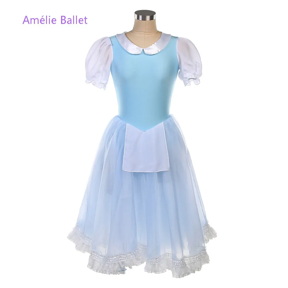 23147 Sky Blue Spandex Bodice with Layers Soft Tulle Tutu Skirt Girls & Women Stage Performance Dance Dresses