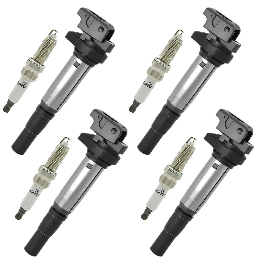 

UF598 Ignition Coil & Spark Plug for 1.6L Mini Cooper S Countryman 2007-16 OEM