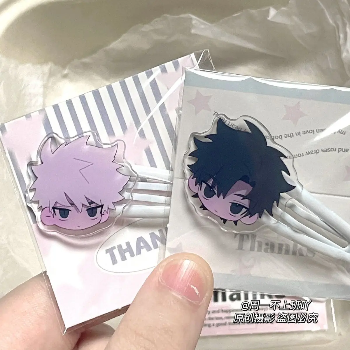 3Pcs Anime LINK CLICK Lucas Charles Jo Cartoon Bangs Clip Cute Headgear Student Lolita Girl Scrunchie Kawaii Party Gift