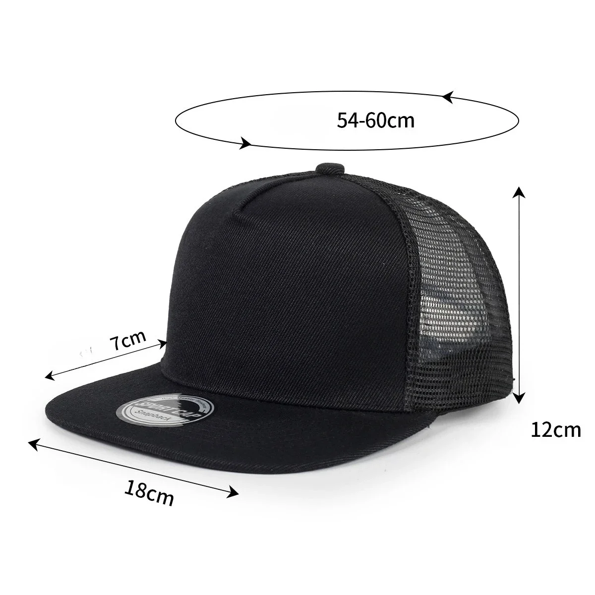 1 hard top hat, men's mesh hat, breathable sunscreen, flat-brimmed hip-hop hat, five-piece flat-brimmed hat, flat-tongued hat.