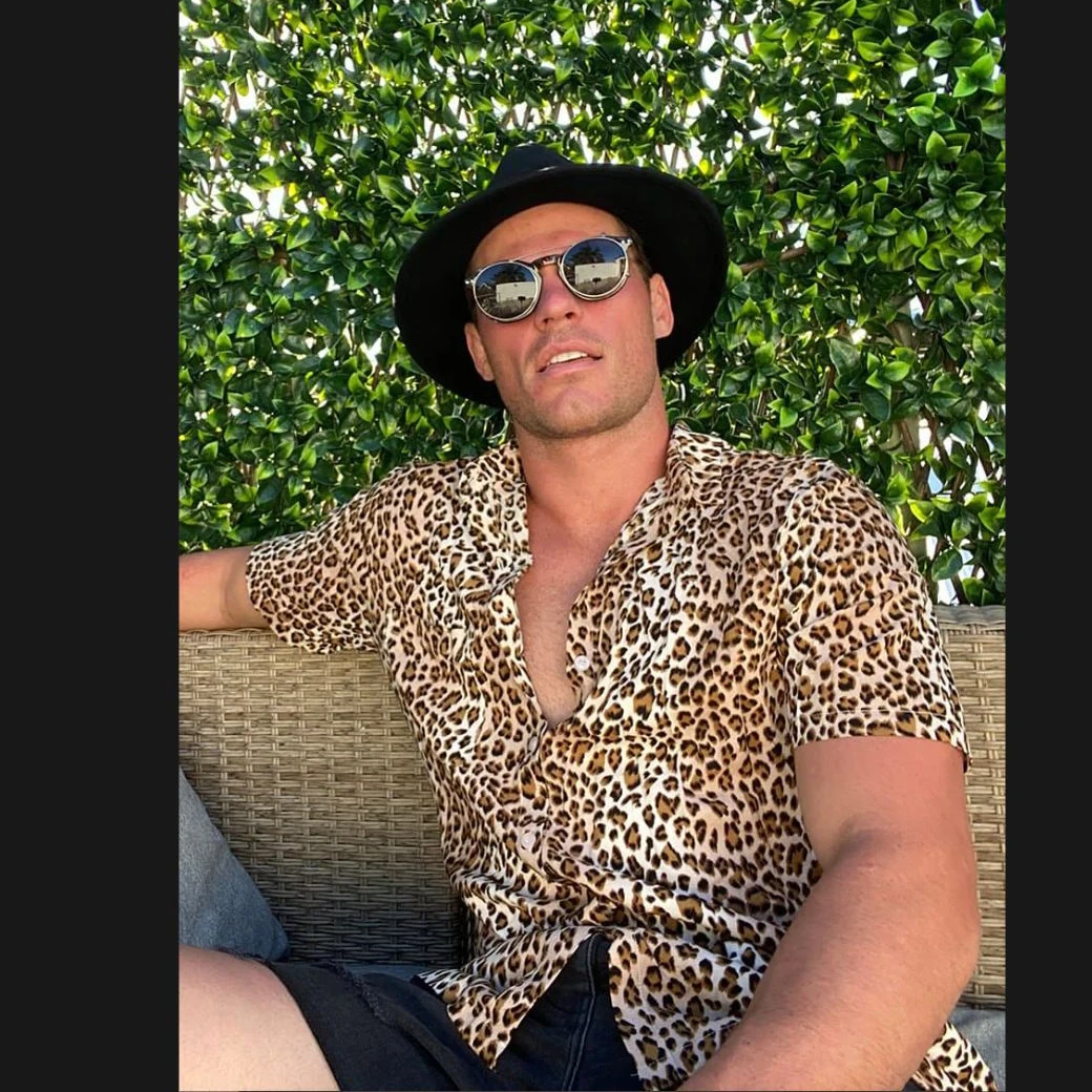 Summer Men's Hawaiian Shirts Lapel Camisa Leopard 3d Printed Shirts Men Women Short Sleeve Shirt Single Breasted Blouse Beach