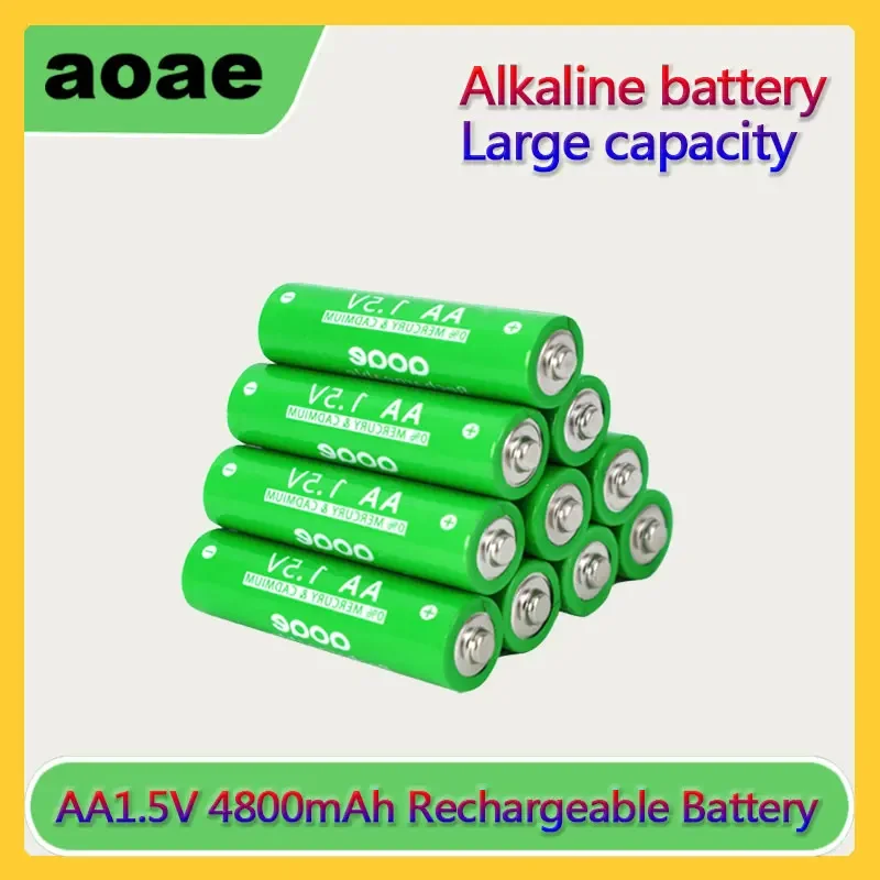 Original battery AA4800mah rechargeable battery AA NI-MH1.5VA rechargeable alkaline battery suitable for watches, mice, and toys