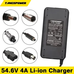 Chargeur intelligent de batterie au lithium 54.6V 4A chargeur 13S 48V 4A chargeur de pack de batterie ion Eddie DC-XLR-GX16-GX12-XT60-XT90