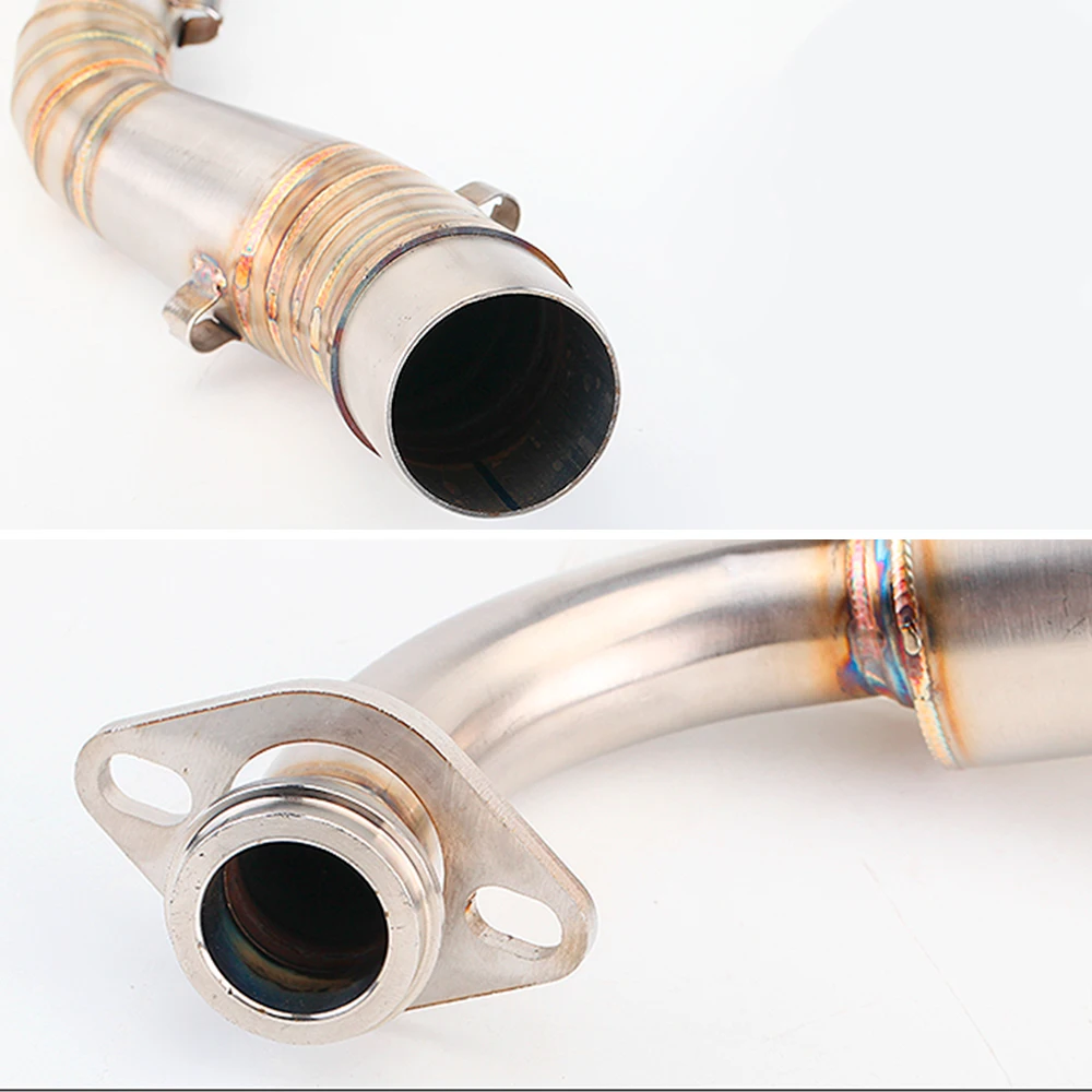 دراجة نارية العادم رأس الأنابيب الهروب الجبهة وصلة أنبوب 51 مللي متر واجهة ربط الخمار ل NVX155 AEROX155 NVX AEROX 155 #4