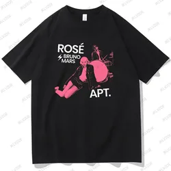 New Summer Rose Rosie APT Bruno Mars Cotton Men T-shirt Round Neck Short Sleeve Shirts Fans Gift  Casual Oversize Kids/Adult Top