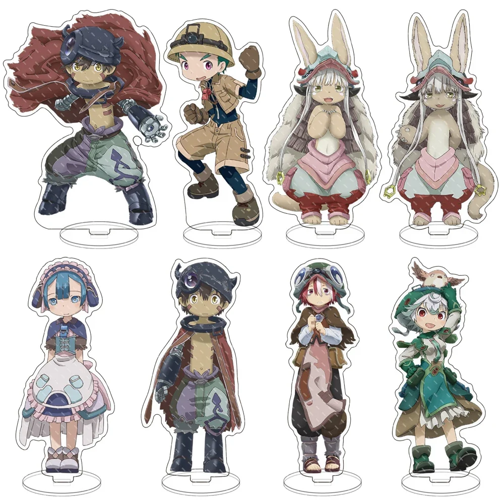 Anime Made In Abyss Acrylic Stand Model Figures Riko Nanachi Cosplay Creative Model Plate Desk Decor Cute Standing Sign Gifts