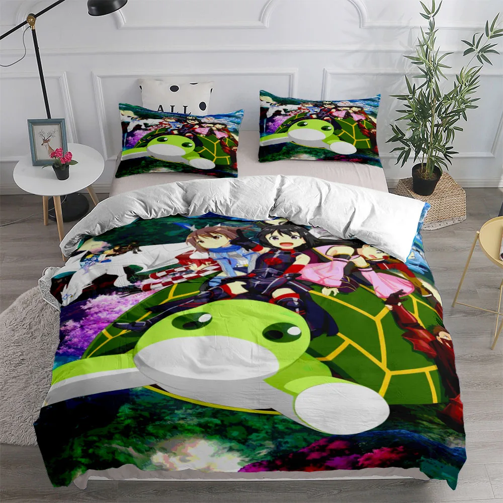 

Bofuri Anime Duvet Cover Set King Queen Double Full Twin Single Size Bed Linen Set